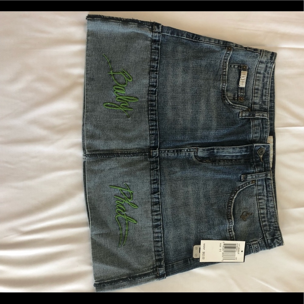 Baby Phat dressy jean skirt